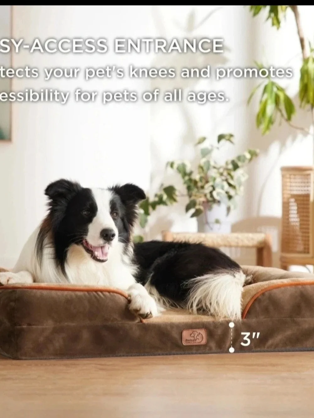 Bedspread Convoluted Foam Pet Sofa Brown ( Medium Dogs)